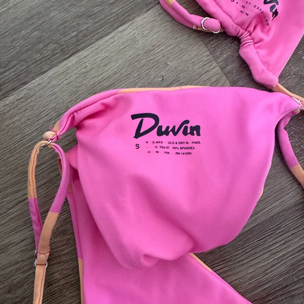 Pink and Orange Bikini Set XS top/ Sm bottom - Picture 4 of 4